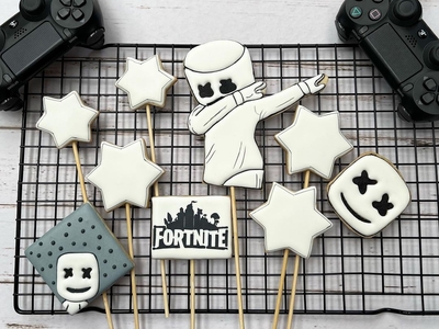 Topo de bolo DJ Marshmello