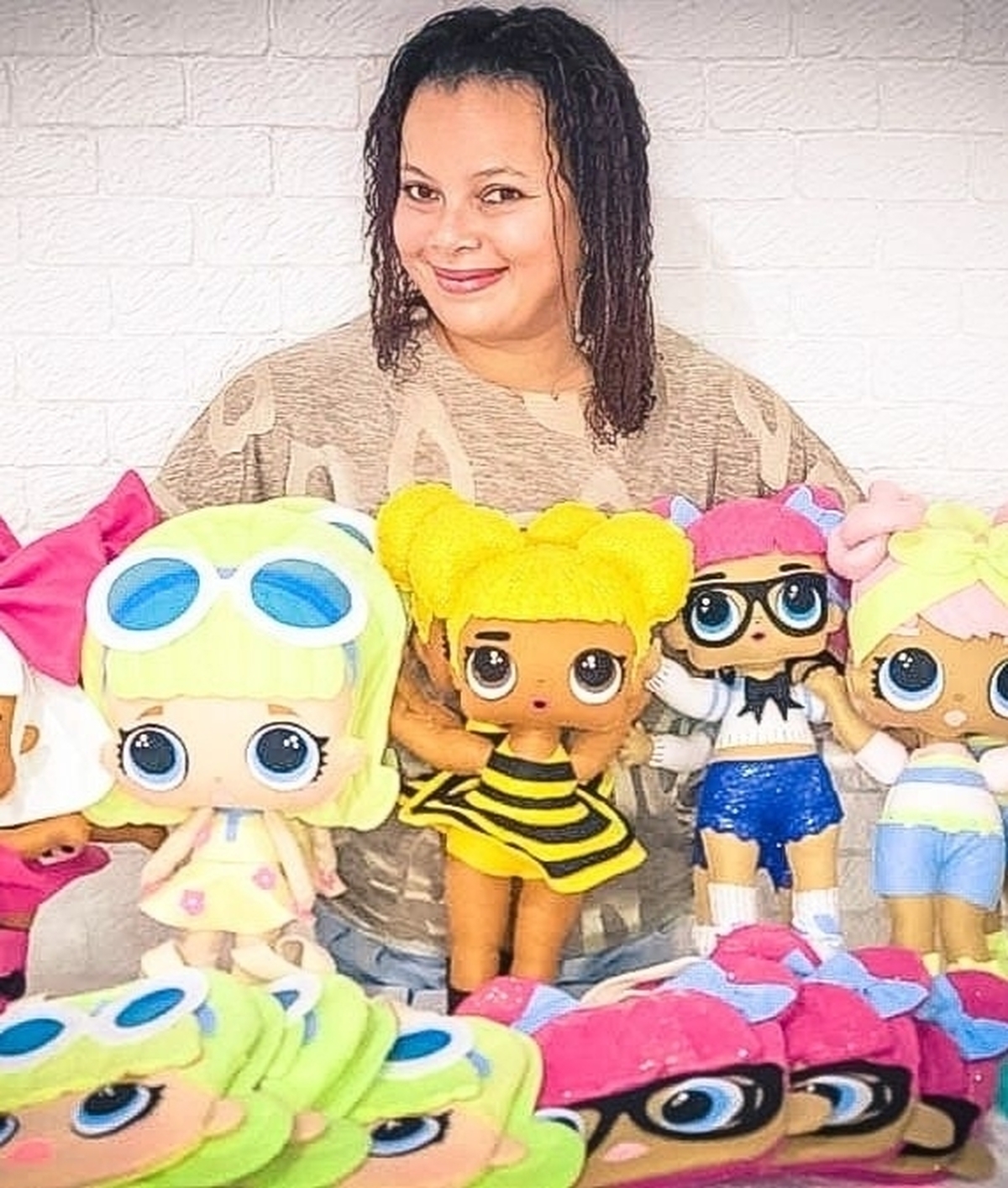 Peças em feltro para decoração de festas e lembranças 