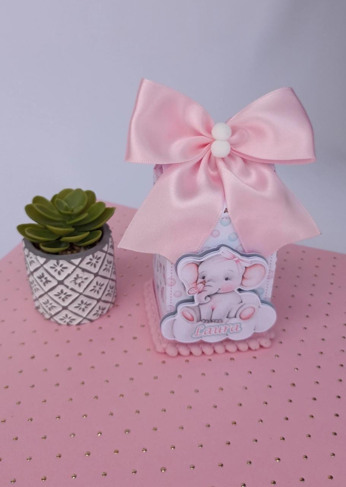 Kit Festas Infantil Lembrancinhas Personalizadas Aniversário/ Chá de bebê Tema Elefante Baloeira