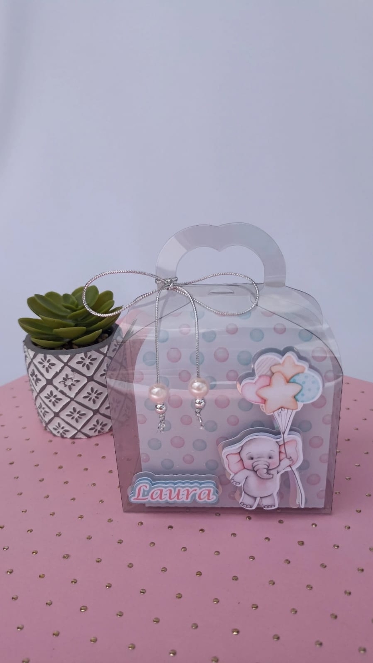 Kit Festas Infantil Lembrancinhas Personalizadas Aniversário/ Chá de bebê Tema Elefante Baloeira