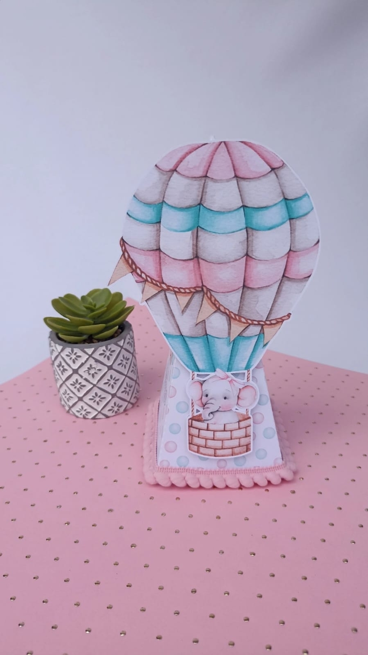 Kit Festas Infantil Lembrancinhas Personalizadas Aniversário/ Chá de bebê Tema Elefante Baloeira