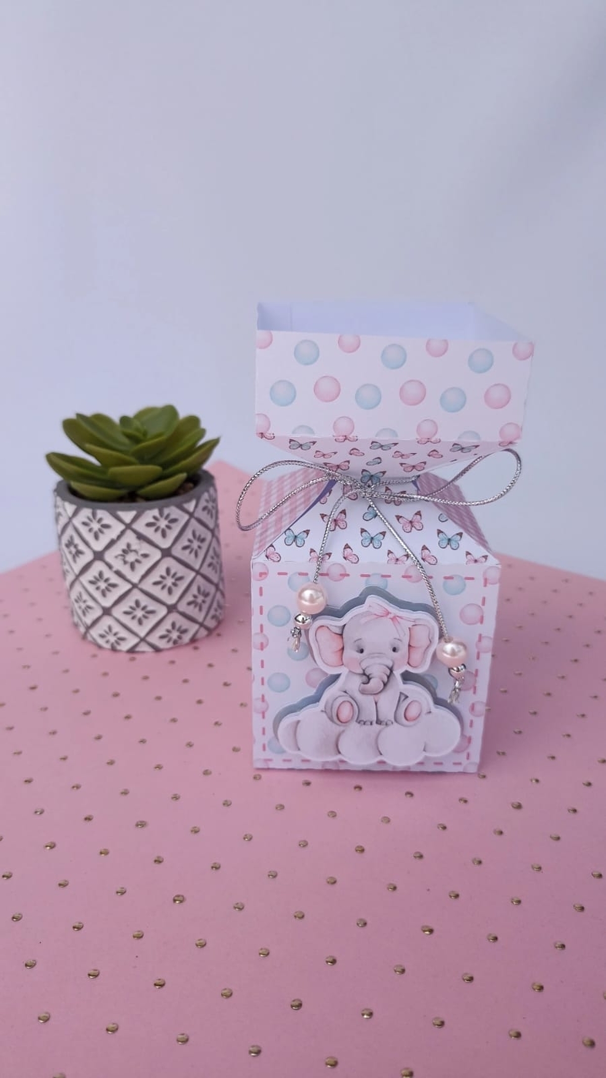 Kit Festas Infantil Lembrancinhas Personalizadas Aniversário/ Chá de bebê Tema Elefante Baloeira