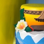 Bolo fake Moana em EVA tamanho P