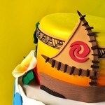 Bolo fake Moana em EVA tamanho P