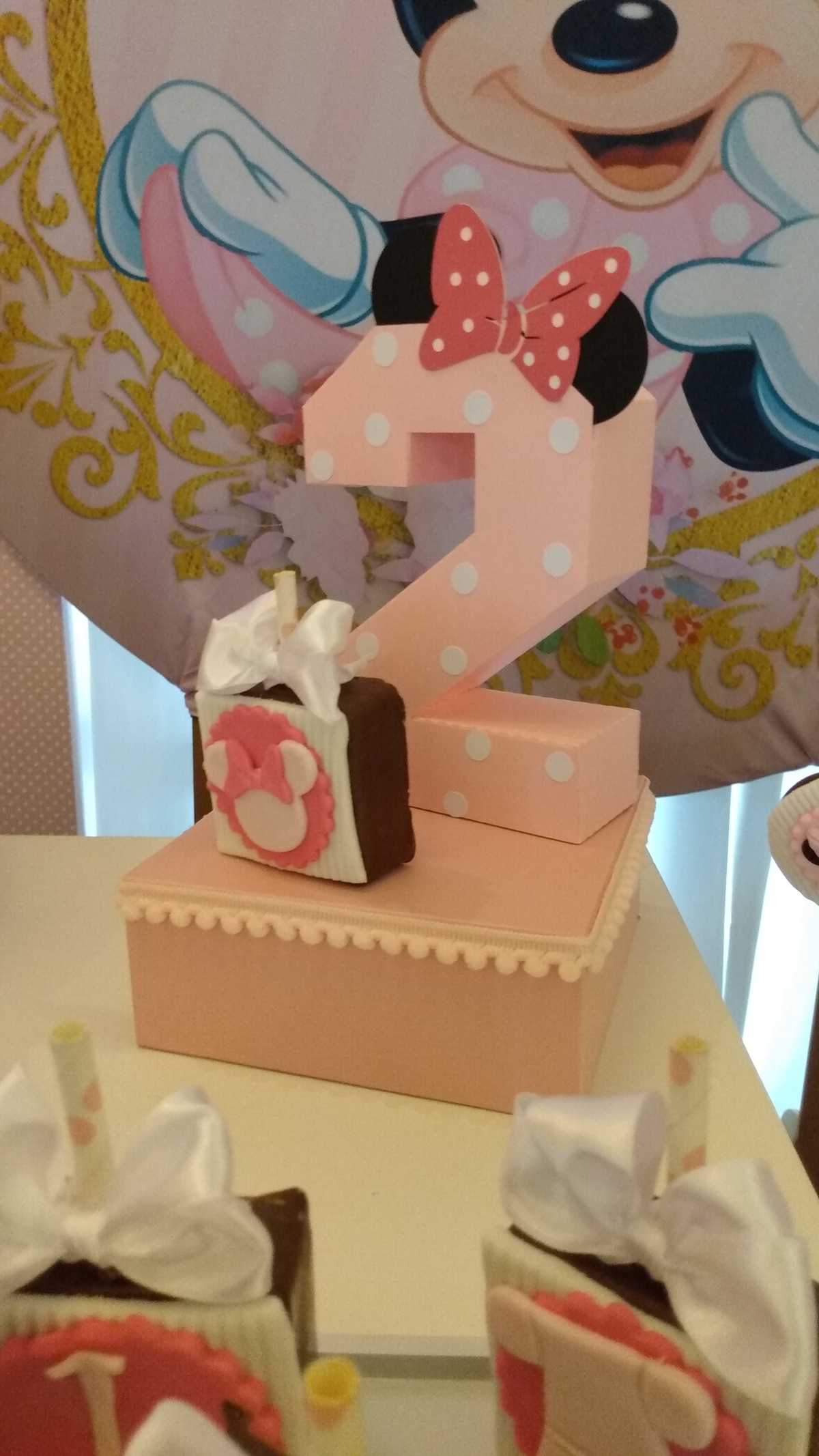 Decoração Personalizada Minnie Rosa