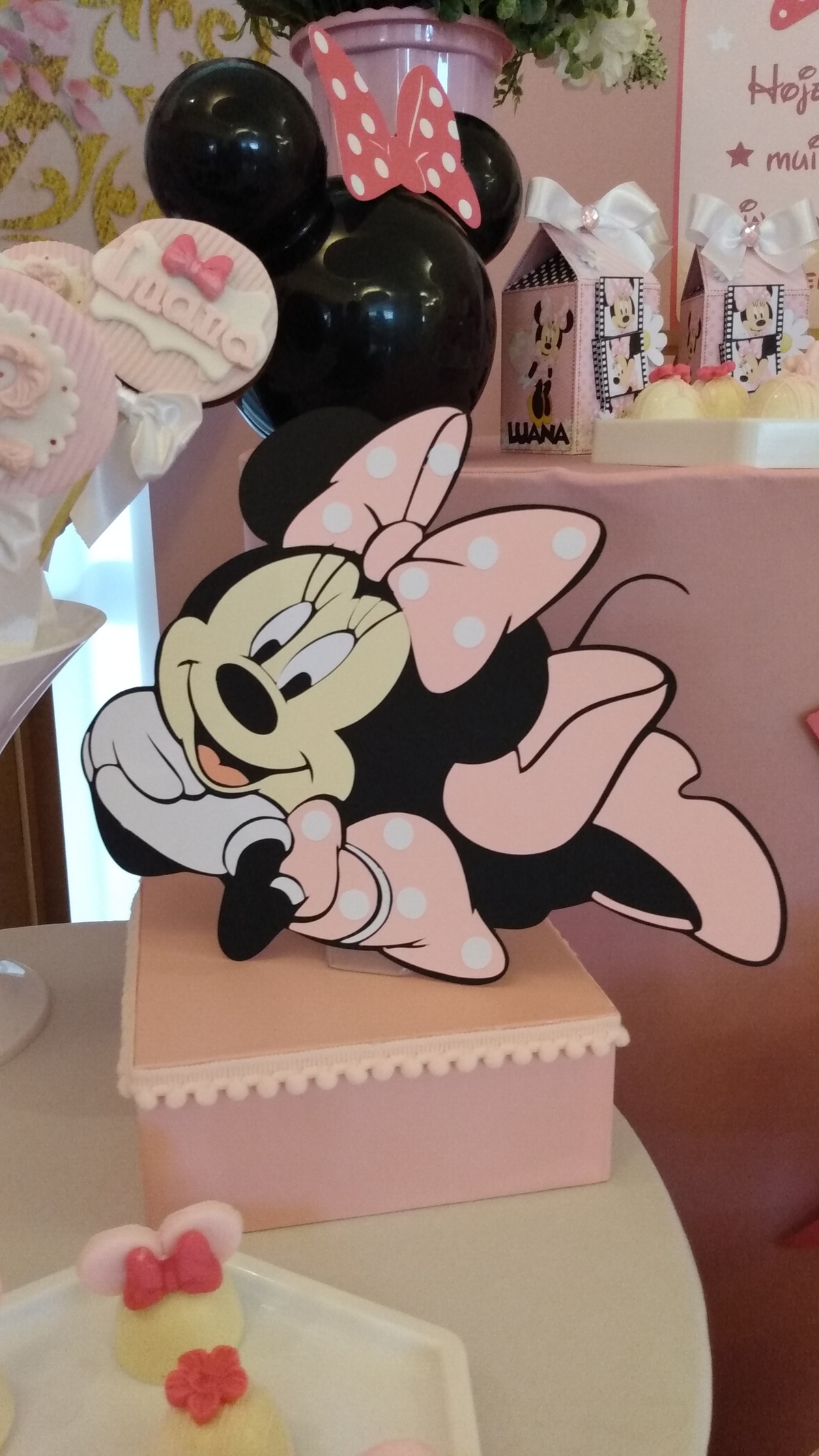 Decoração Personalizada Minnie Rosa