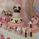 Decoração Personalizada Minnie Rosa