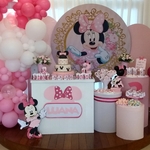 Decoração Personalizada Minnie Rosa
