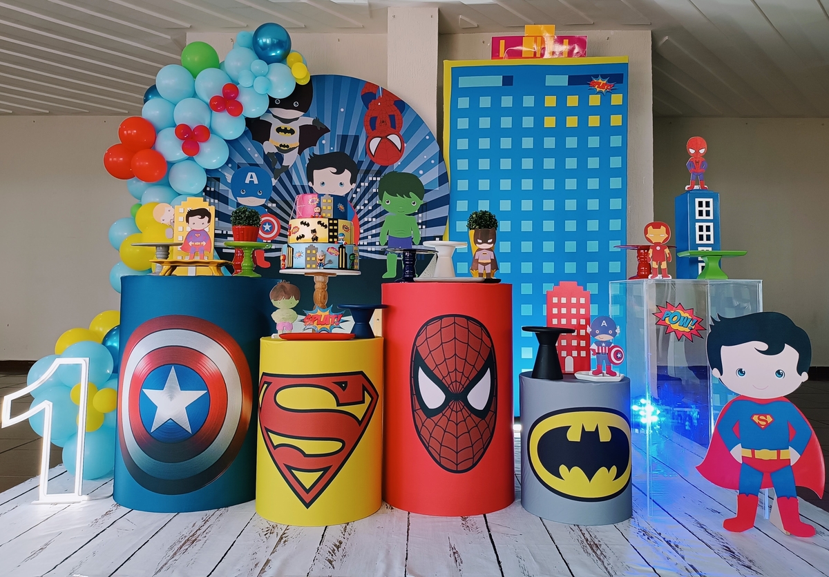 Decoração Heróis Baby 