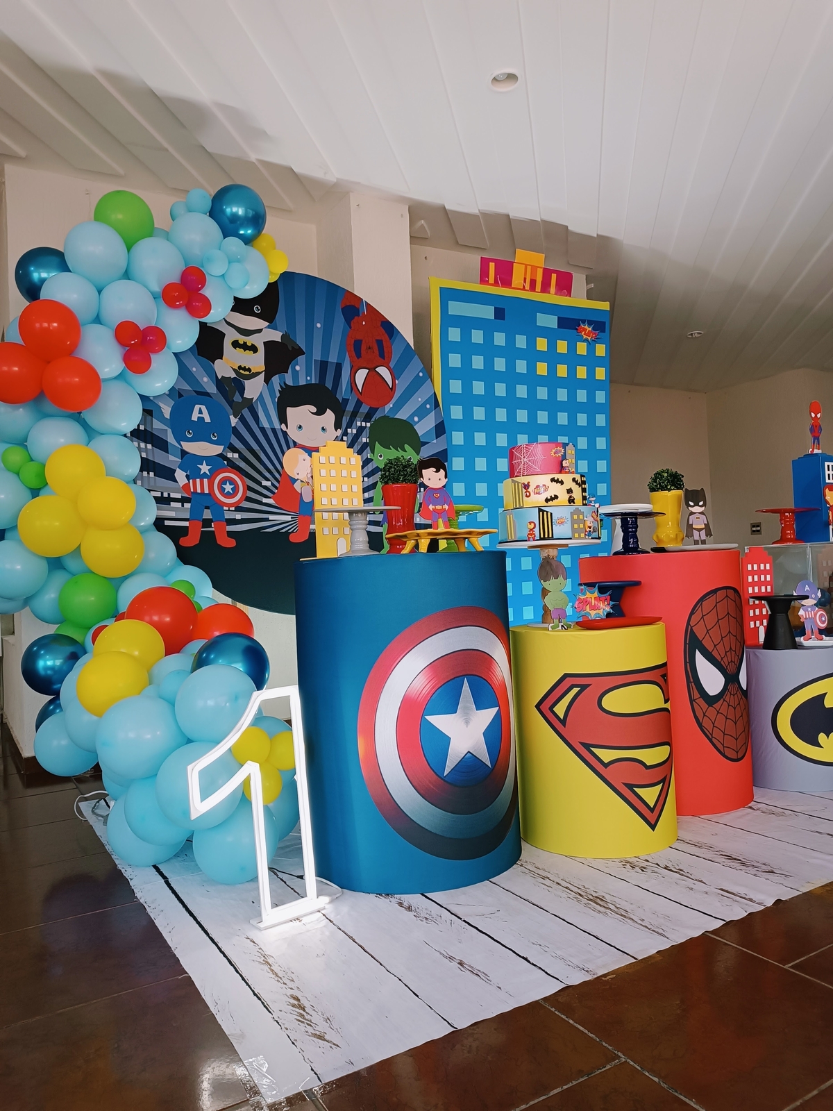 Decoração Heróis Baby 