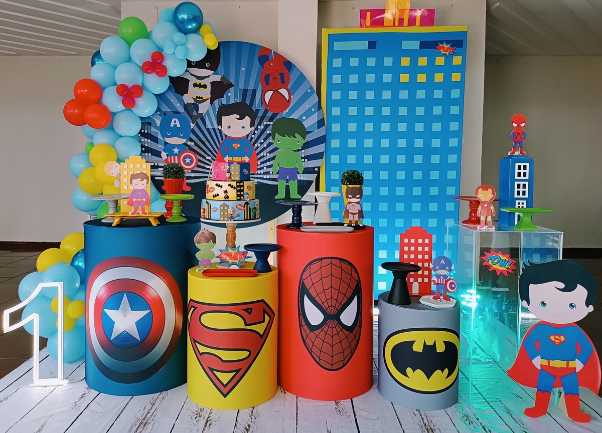 Decoração Heróis Baby 