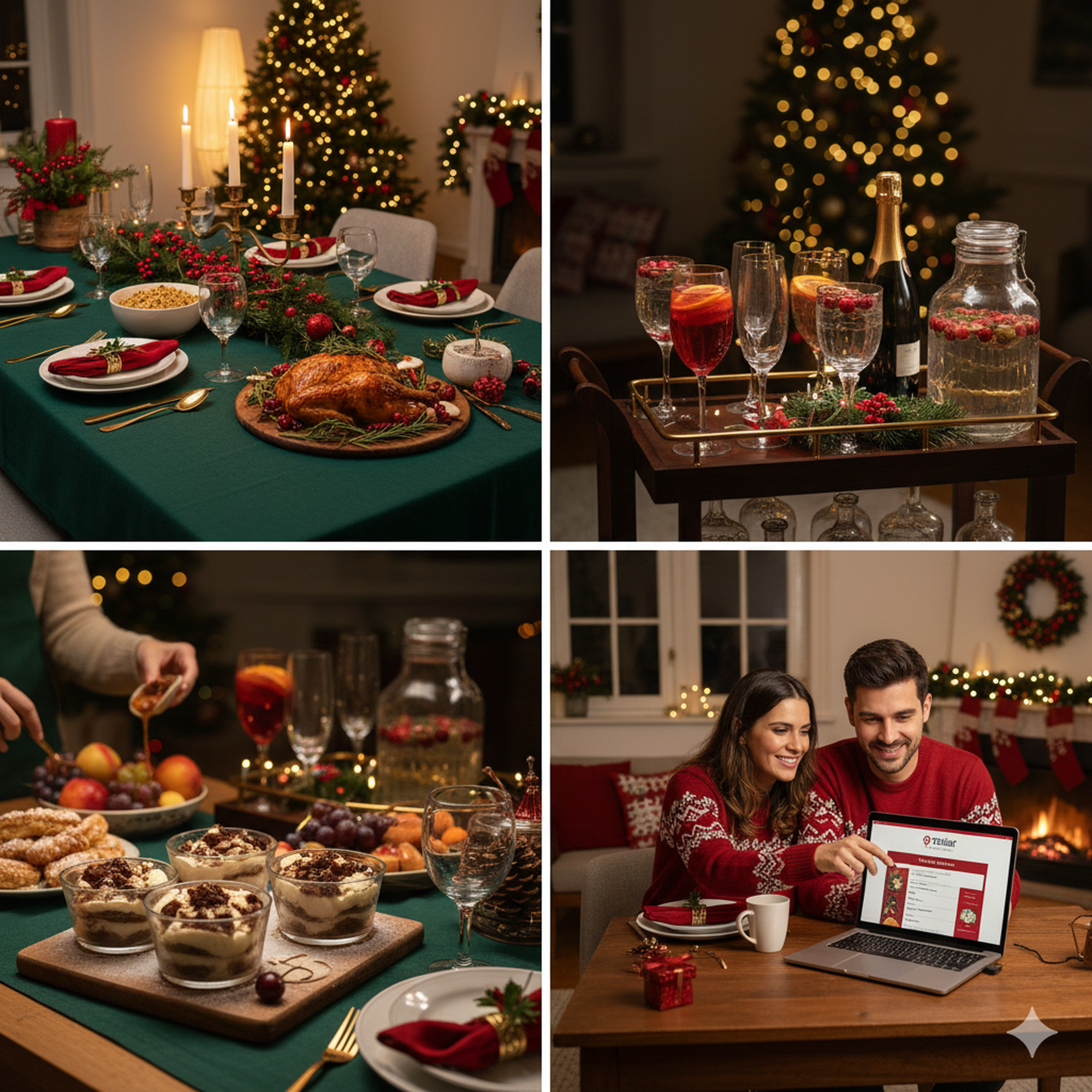 Como organizar a ceia de Natal perfeita: comida, bebida e decoração